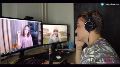 Жена мастурбирует на измену мужа по вебкамере